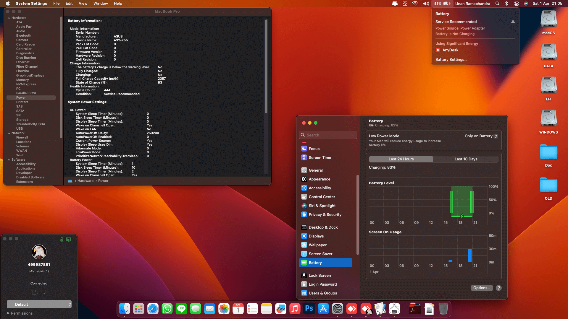 Asus TUF Gaming FX503VD E4310T [KabyLake   Intel HD 630 + I2C]   OpenCore 7